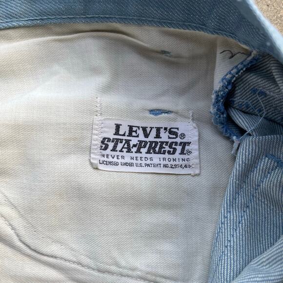 Vintage 70's Levi's Sta-Prest Painters Pants - 31 x 31 - Picture 9 of 9
